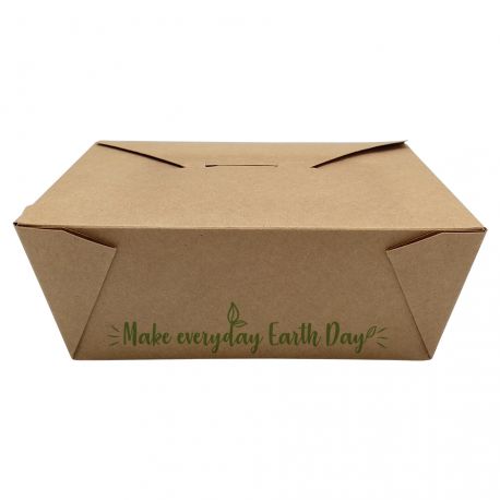 Envases Take-Away 152 x 120 x 63mm "Make everyday earth day" (300 uds)
