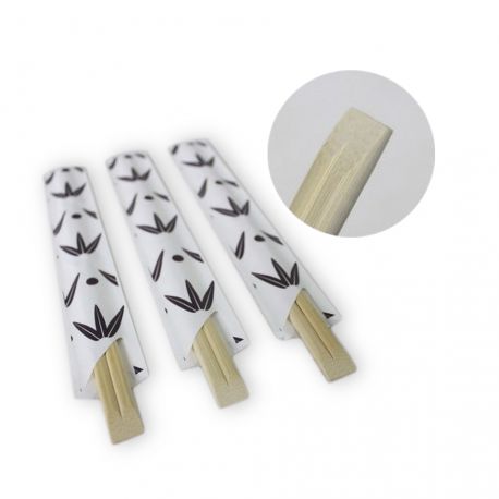 Palillos de bambú con fundas de papel 210mm (2.000 uds)