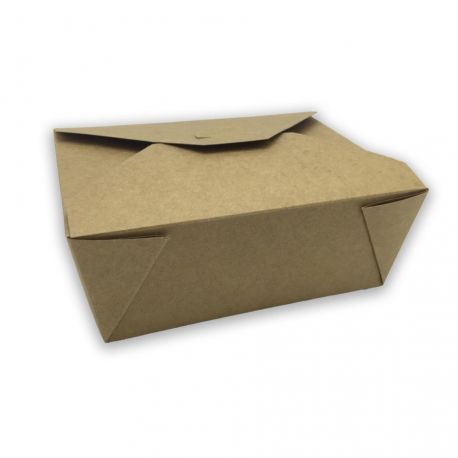 Caja Take Away Kraft 152 x 120 x 63mm (300 uds)