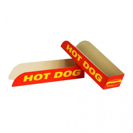 Soporte Hot-Dog impreso económico 179 x 42 x 40mm (2.500 uds)