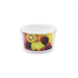 Tarrinas de papel para helados Frutas 80ml (3 Oz.) (1.000 uds)
