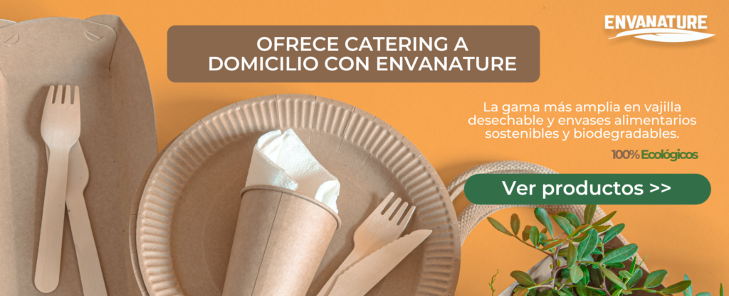 Envases sostenibles para servicio de catering