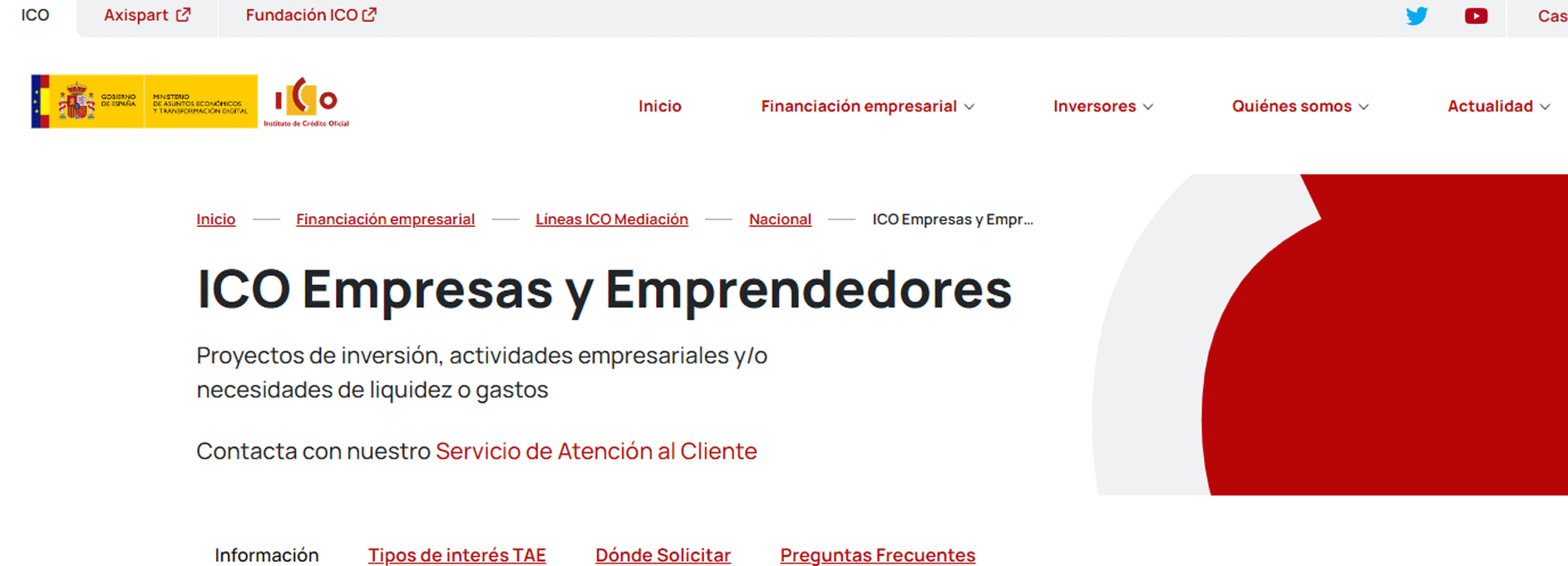 ICO prestamos a hosteleria