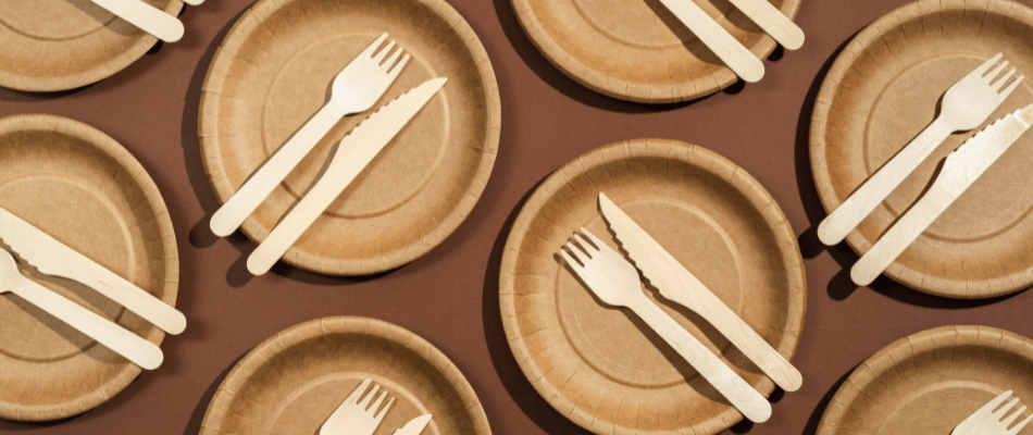 Platos de papel Kraft