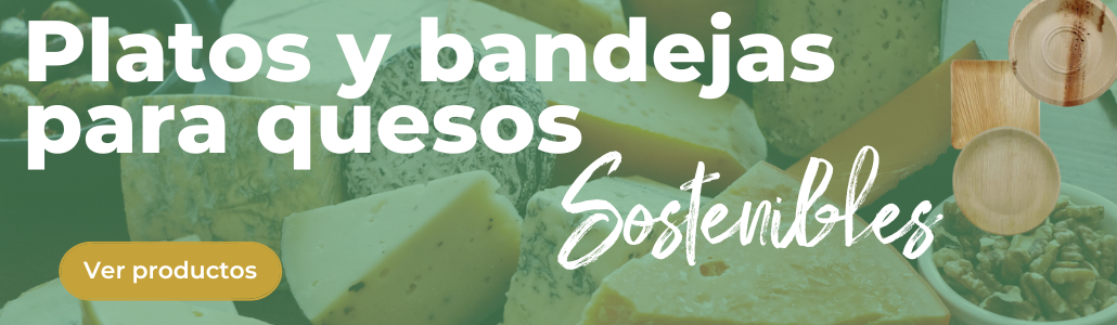 Platos y bandejas sostenibles para presentar quesos