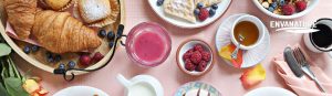 desayuno buffet tipo brunch en Navidad