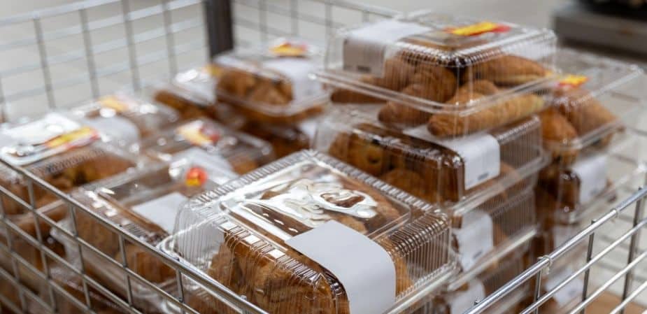 exhibición de productos en el supermercado