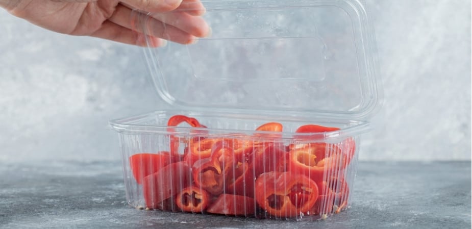 Material PLA bioplástico para envases alimentarios